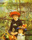 Pierre Auguste Renoir Two Sisters (On the Terrace) painting